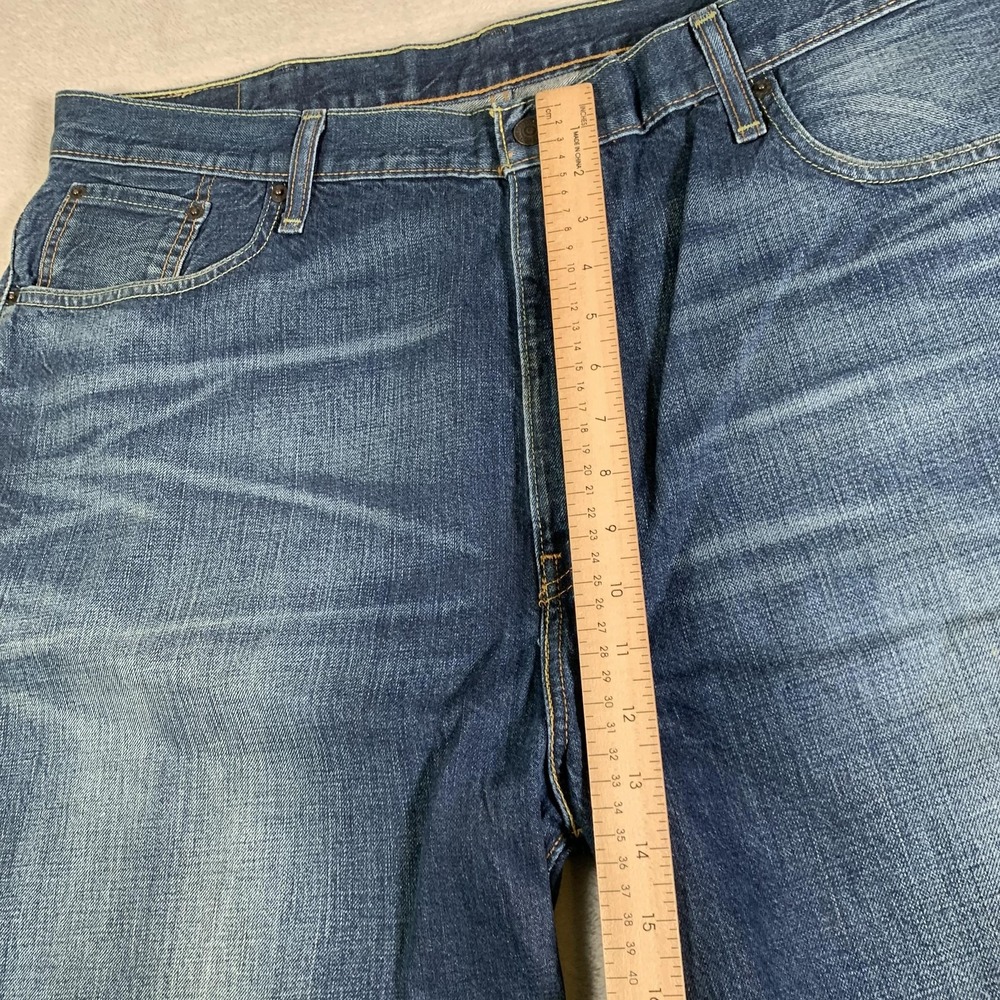 Y2K Levis 569 Shorts Mens‎ 40 Blue Denim Loose Straight Baggy 5-Pocket Zip Fly - Picture 4 of 13